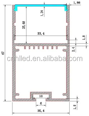 aluminum extrusion profile for pendant light,supporting built-in led power supply led aluminum profile window aluminum profile