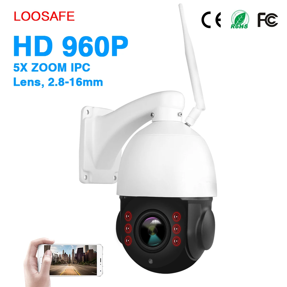 Оптовая продажа 2.8 мм-12 мм зум беспроводной 960 P безопасности 4X оптический зум открытый ptz Wi-Fi ip-камера