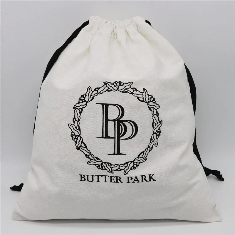 Экологичная Хлопковая сумка из органического муслина на заказ рекламная маленькая белая ткань Холщовая Сумка шнурке с принтом