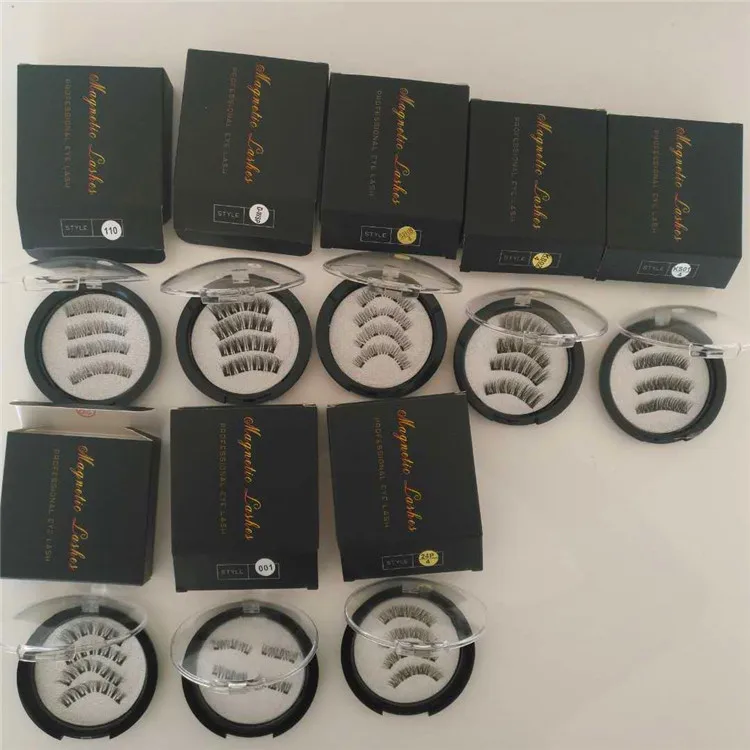 Лидер продаж, индивидуальные магнитные ресницы для упаковки бриллиантовых ресниц