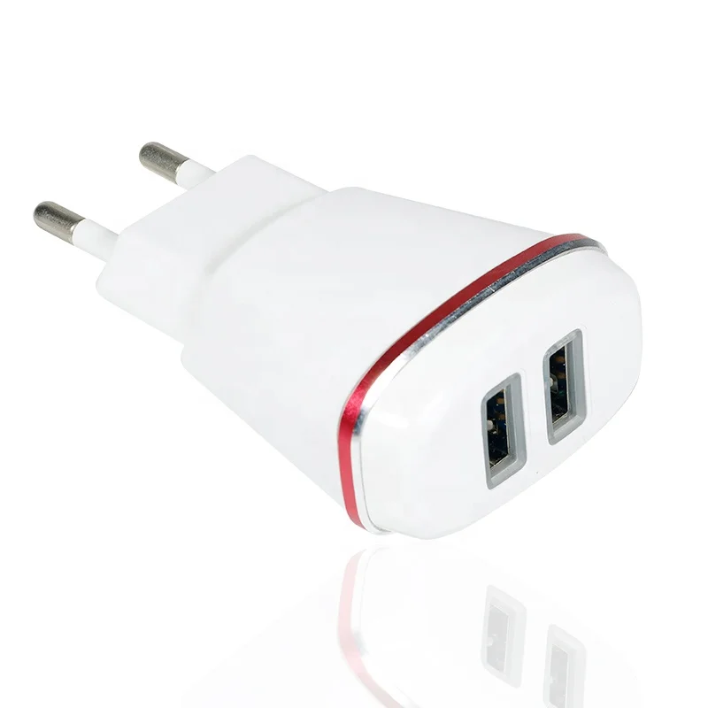 AC plug AC power adapters 2 port 5V 2.1a dual usb portable home travel wall