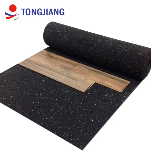 
Black anti slip moisture-proof shock absorption underlay rubber flooring mat under floor mat 
