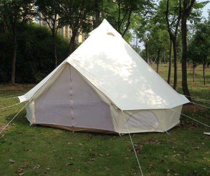 fire resistant 3/4/5/6m dia bell tent for outdoor camping
