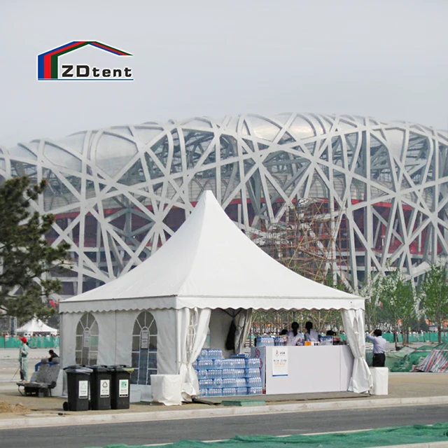10mx10m pagoda tent hot sale new design full waterproof pvc canvas covered small aluminum canopy for outdoor events
