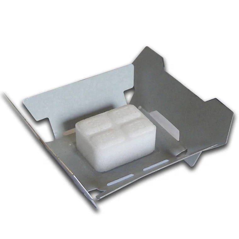 light weight camping solid fuel tablets and stove set