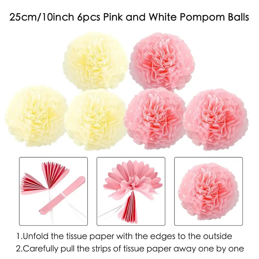 Pink Birthday Decorations Unicorn Party Supplies for Girls Banner Unicorn Cake Topper Unicorn Headband Sash Birthday Balloon