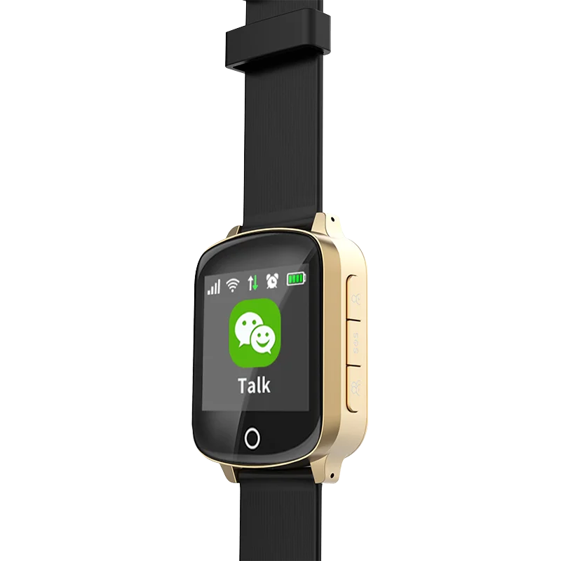 D200 IP68 Waterproof old man Smart Watch GPS+LBS+Wifi Location Track Anti-lost Smartwatch Heart Rate Monitor fall-down alarm