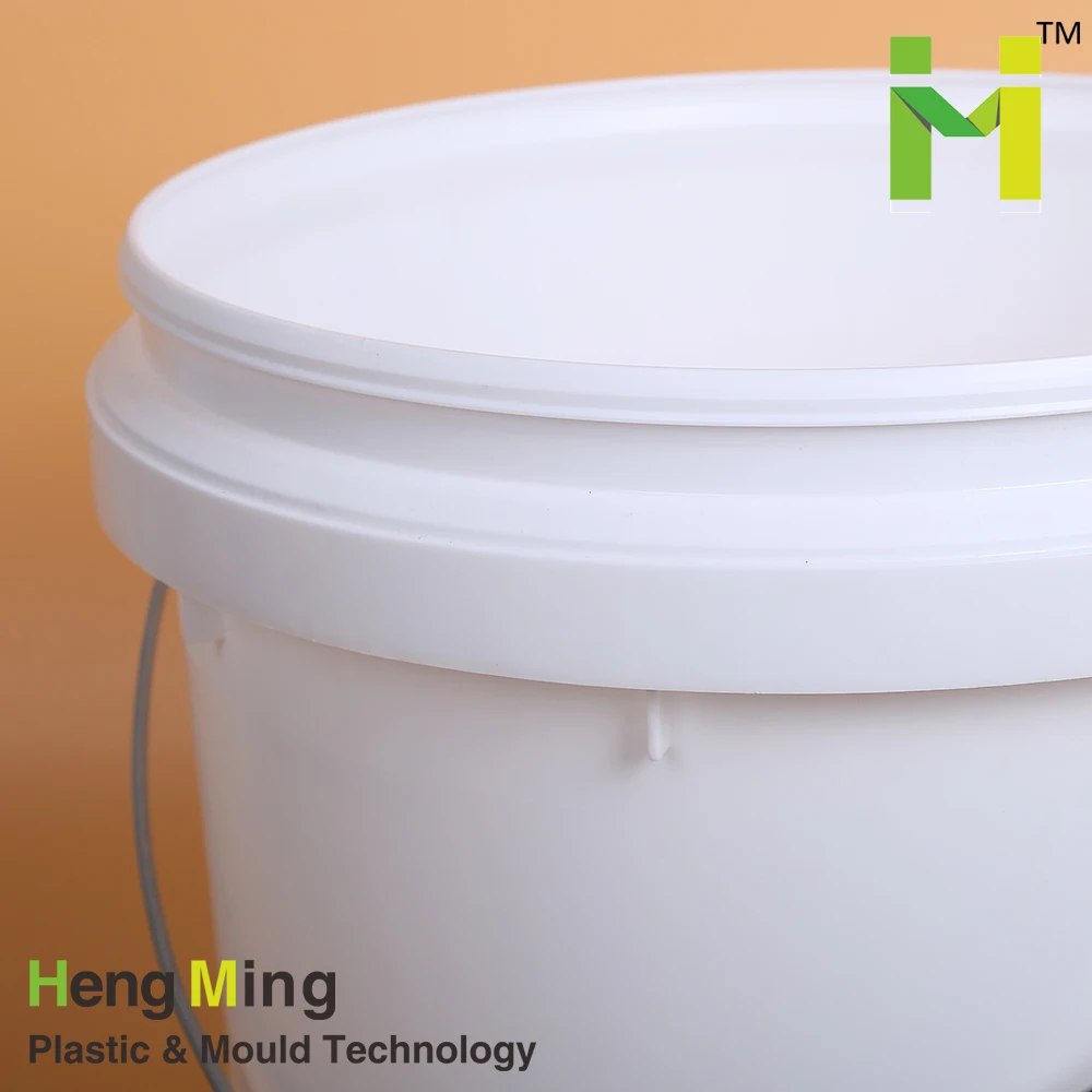 
wholesale 5 gallon 20l white empty paint heavy duty plastic buckets with lid 