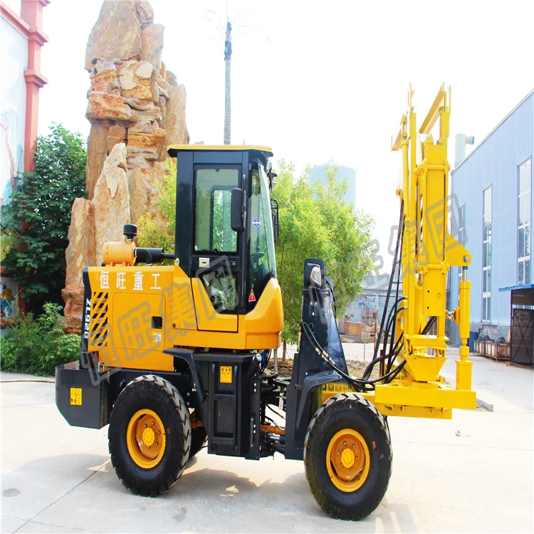 
handheld pile driver Highway pile driver road fence pile drilling rig road drilling machine 