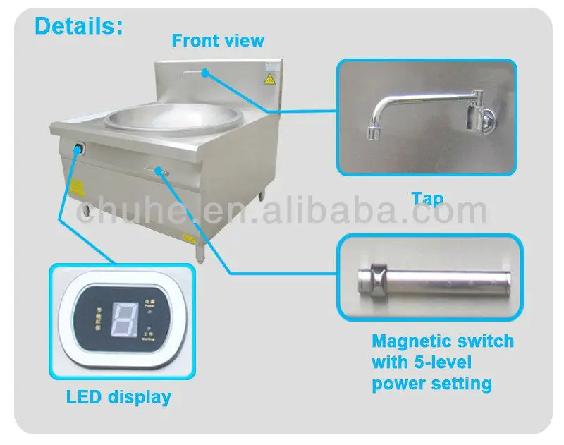 commercial standing cooker electric induction single induction cooktop