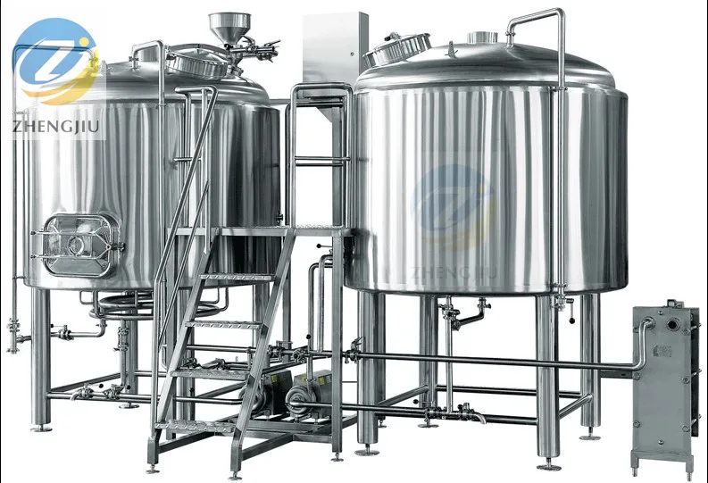 Factory Wine Making Supplies Used Micro Beer Brew Equip System Brewery Plant Alcohol Fermenting Beer Brewing Equipment