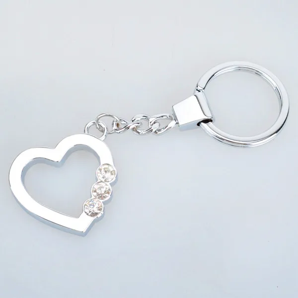 Promotion custom zinc alloy lovers heart key couple keychain