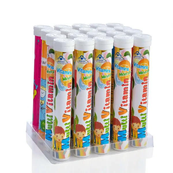 Children dietary multivitamin supplements calcium magnesium zinc vitamin d effervescent tablet
