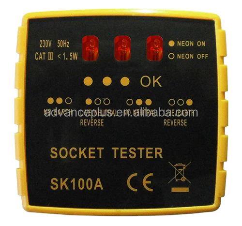Socket tester Electrical testing equipment or tool