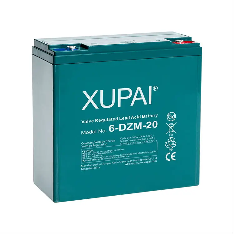  XUPAI 6 dzm 20 sealed lead acid e-bike(bicycle) 12v 20ah electric bike battery