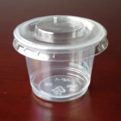 Fruit Jelly Cup Pudding Cup/food Packing Condiments Cups Manufacturer Mini Plastic with Lid Plastic Disposable PET Lid GREEN