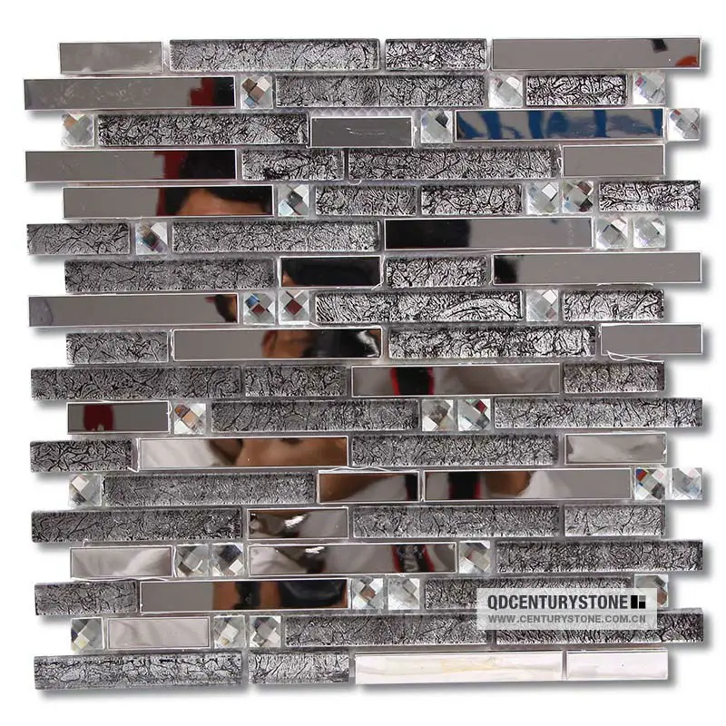 Beveled Mirror Tiles Backsplash Brown Metal Mix Gl Mosaic Tile Gl Mix Metal Mosaic Tile Img 4581b Jpg 4585b 4590b