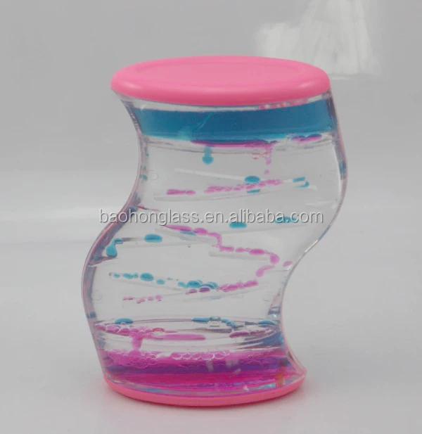 Novelty Souvenir Oil Water Liquid Motion Sand Timer For Toy