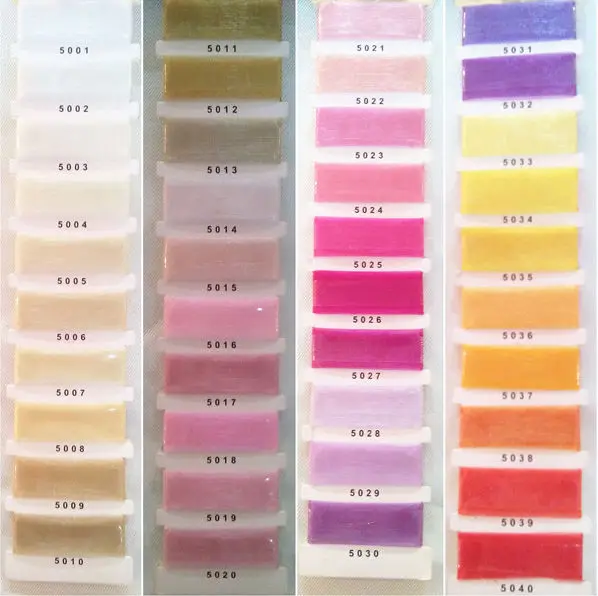 organza color card 1