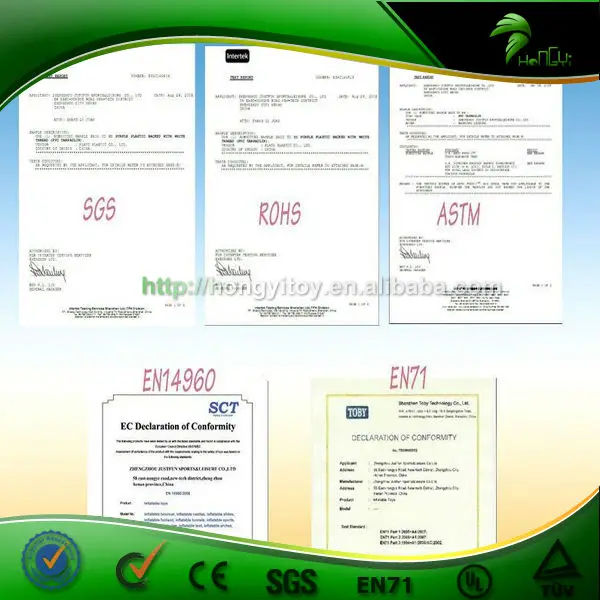 CE UL SGS EN14960 certificate