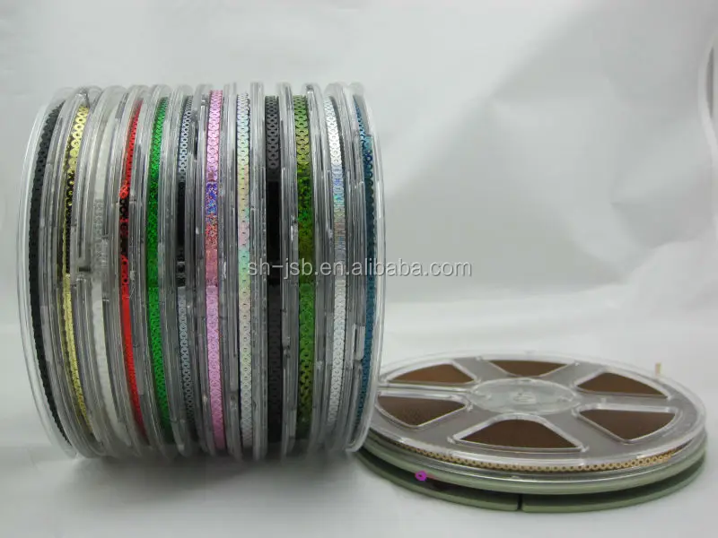 Блёстки для вышивальной машины 5 мм круглой формы