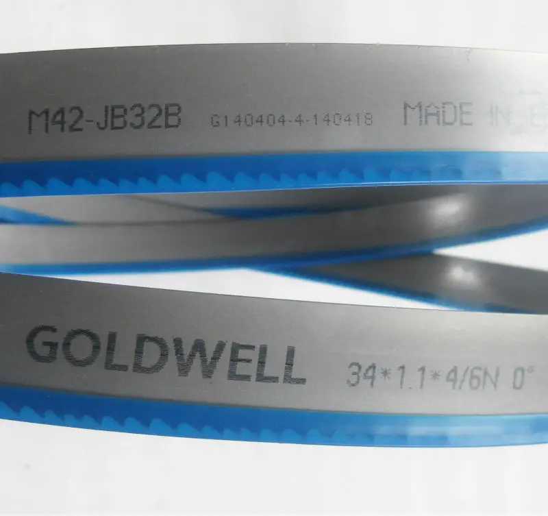 Полотно ленточной пилы GOLDWELL высокого качества HSS M42 67*1,6 мм биметаллическое полотно ленточной пилы для резки металла