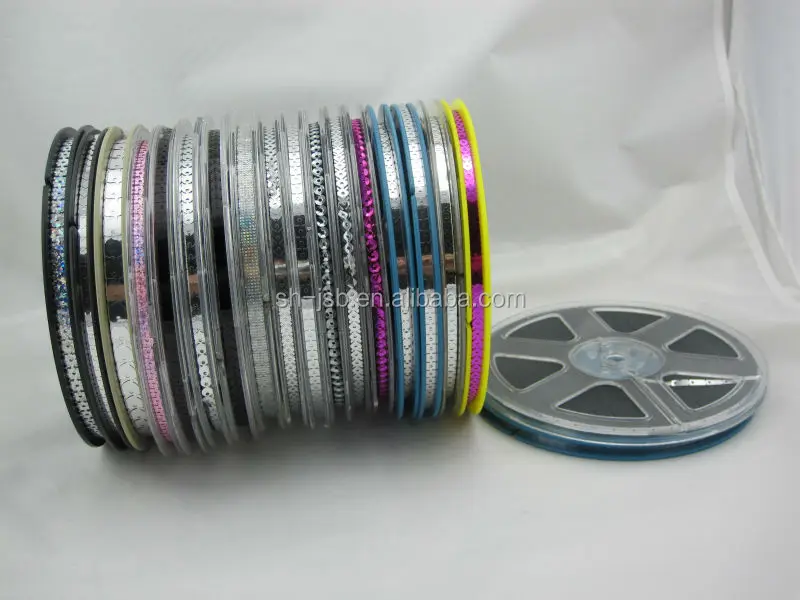 Блёстки для вышивальной машины 5 мм круглой формы