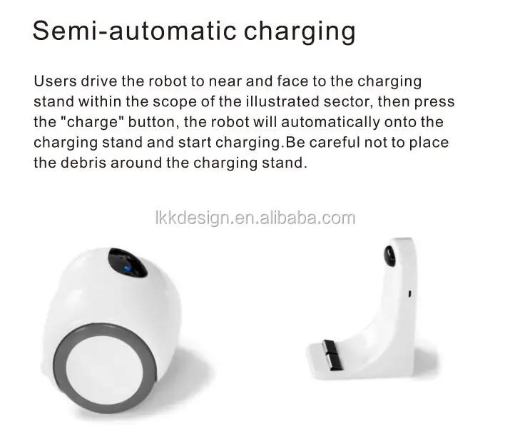 
Home Security Indoor Pan Robot HD 720P Audio Robot Wireless IP Camera Security Robot Design 