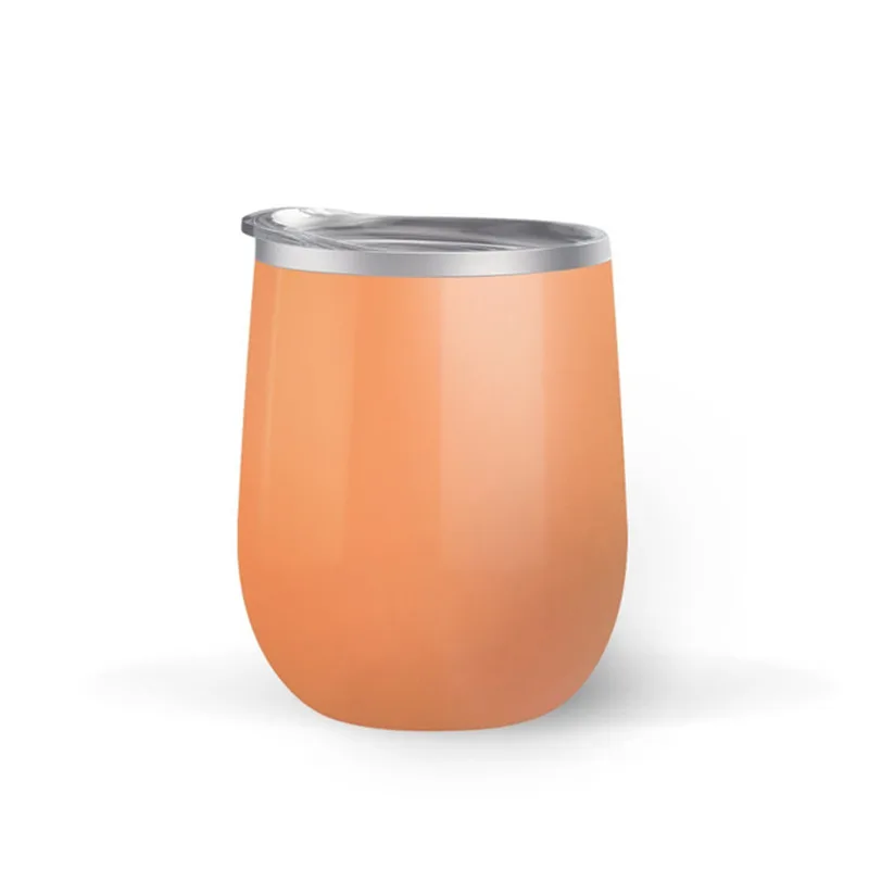 12oz Hot products 18oz double wall stainless steel drinking glass stemless metal wine cup