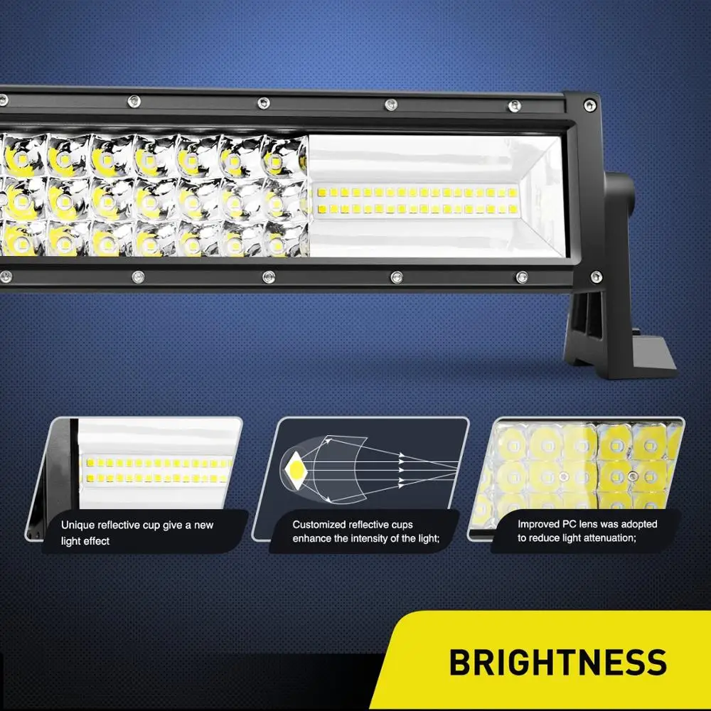 High Lumen 783W 52 Inch Barra De Luz Off Road Truck Car Led Light Bar