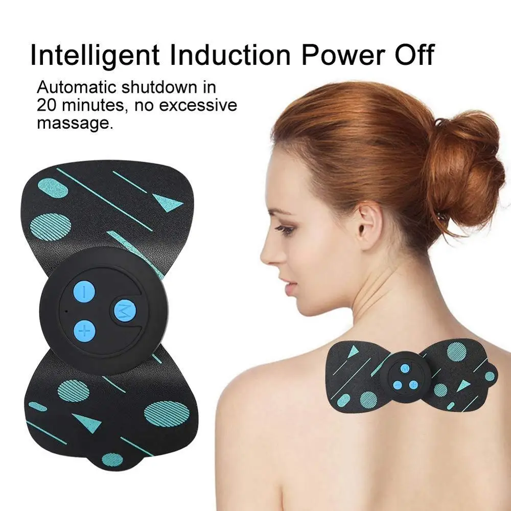 
New style portable 5 moods Mini Cervical Neck Massager, Wireless Multi-functional USB Rechargeable Massager Body Massager 