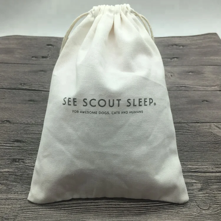 Высококачественные сумки на шнурке из органического хлопка с трафаретной печатью на заказ