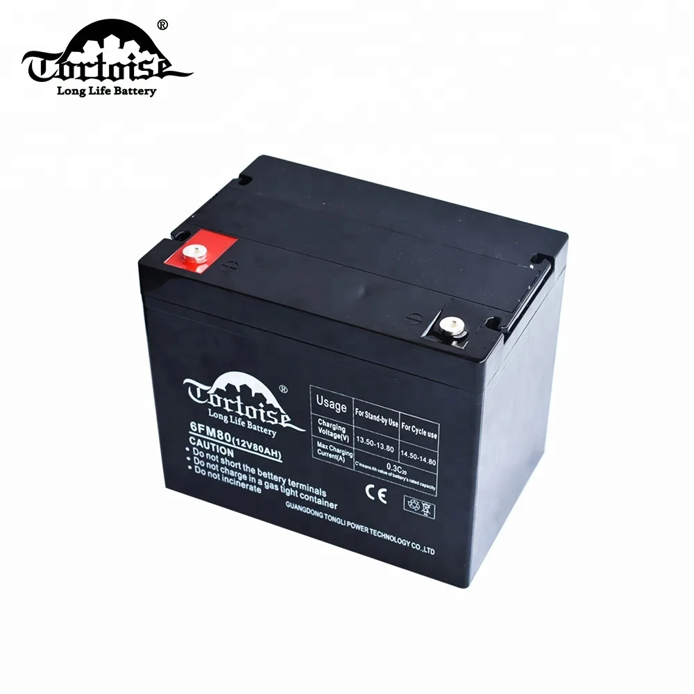 6FM80 12V 80AH battery price solar storage URS rechargeable deep cycle