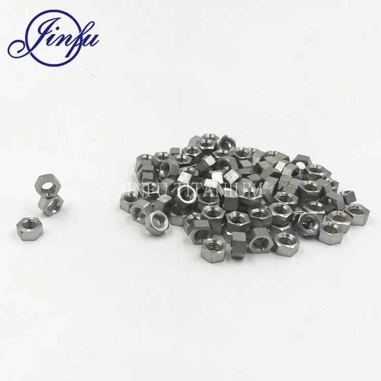 
DIN934 m8 Titanium Hexagon nut with metric coarse and fine pitch thread 