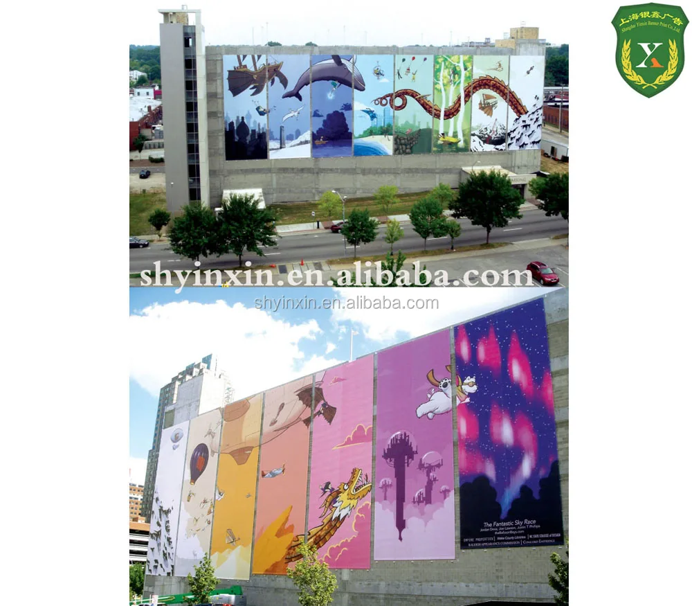 
Custom hanging banner sizes, street banner, street pole banner 