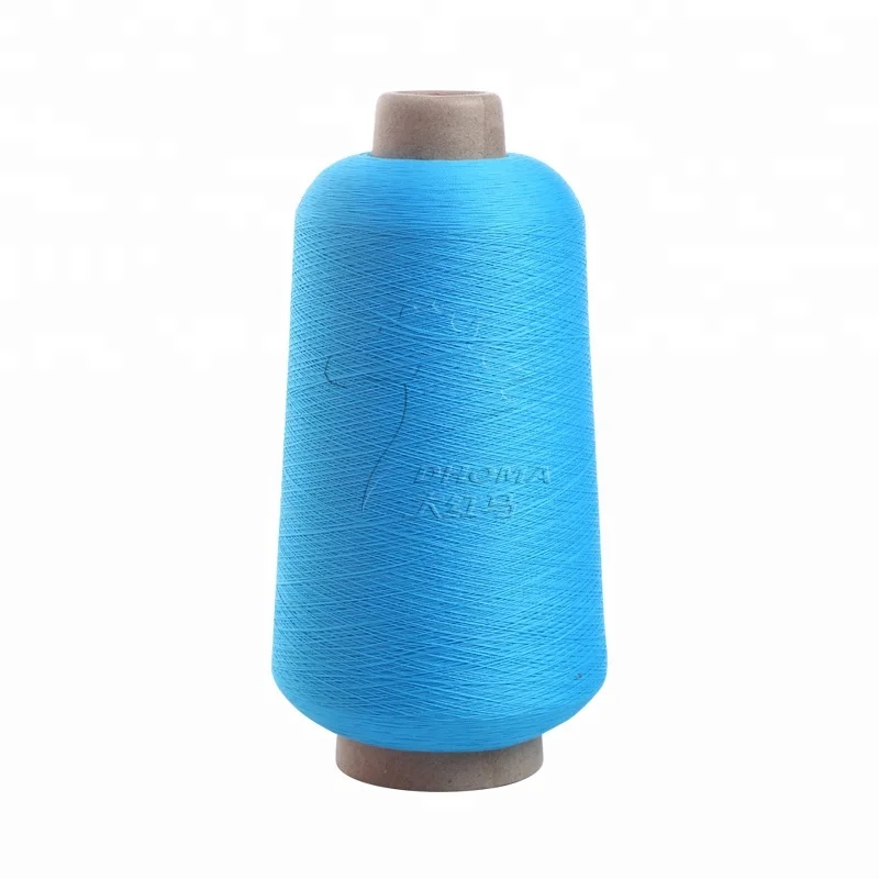 Polyester yarn 100% polyester high stretch hank yarn 75D/2 for weaving elastic band