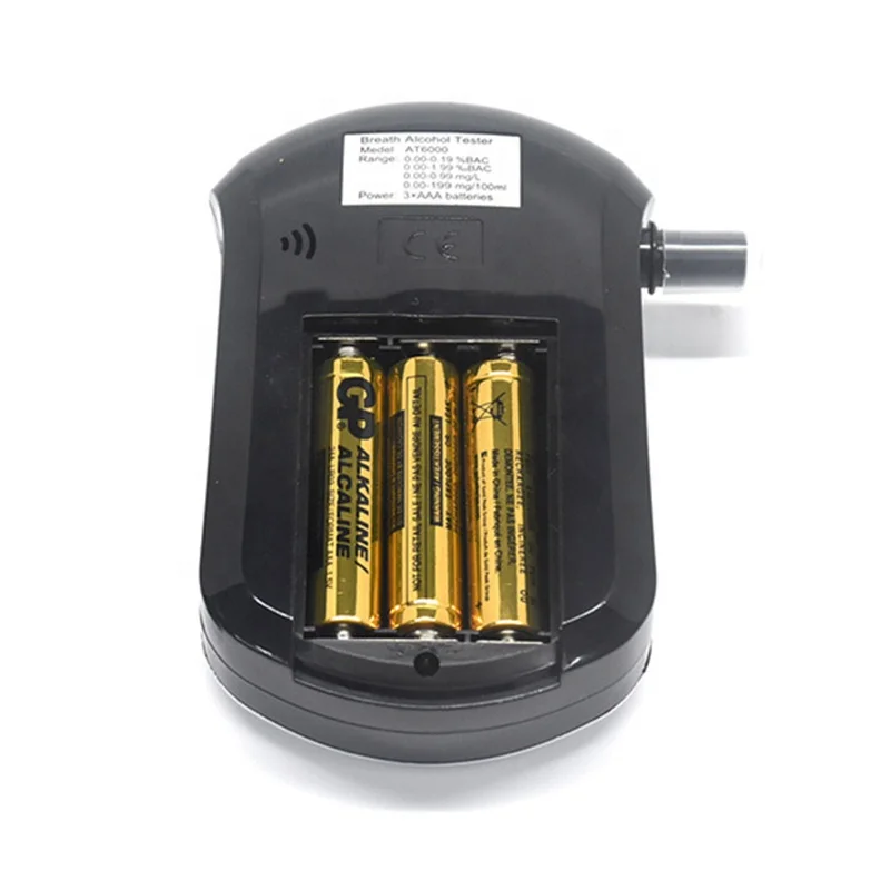 Good Sale Breath Alcohol Tester at6000 Breathalyzer with Compact Design