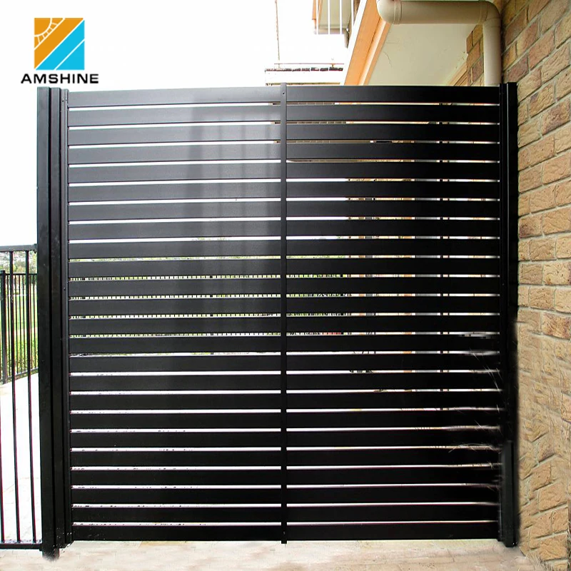 Garden sheet metal aluminum slat fence panel prices
