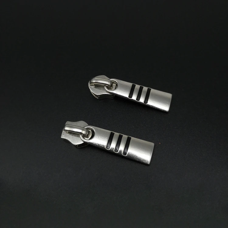 
New design Metal Zipper Ends Head zip Sliders Puller With customized logo For Nickel-Free 