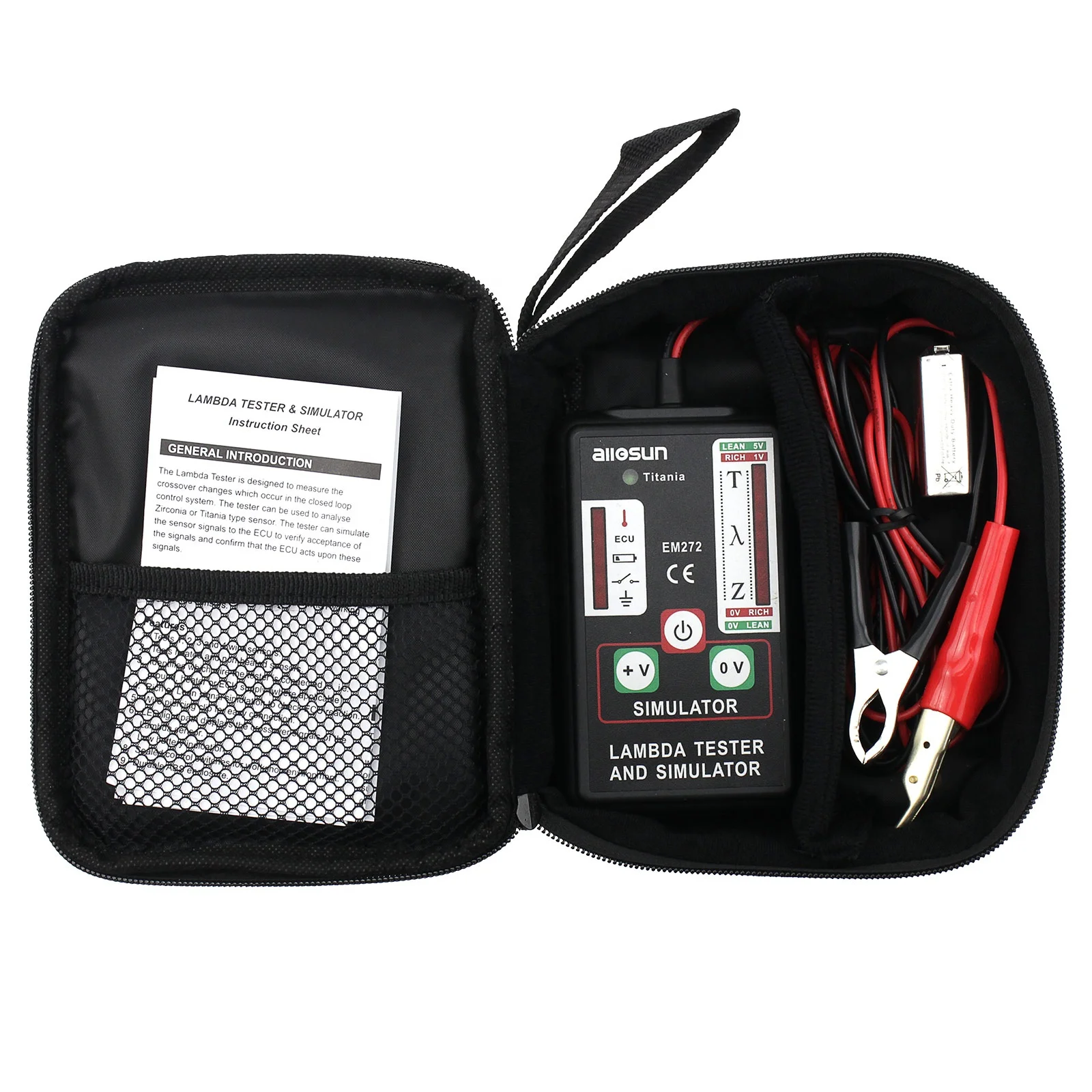 All-Sun EM272 Lambda Sensor tester & simulator test 1,2,3 and 4 wires sensors automotive test