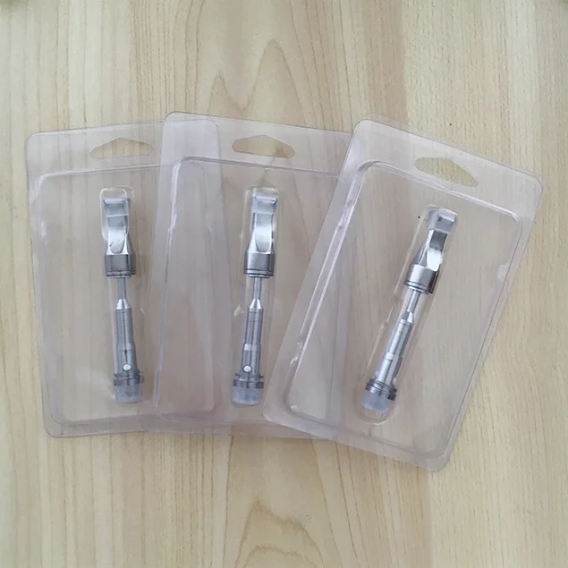 
Disposable Custom Plastic Clamshell Vape Cartridge Blister Packaging 500mg cartridge boxes 