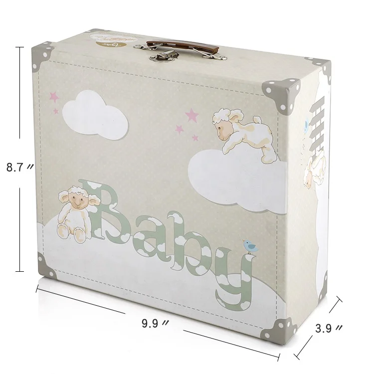 High-End Decorative Wholesale Customized Cardboard Paper Suitcase Packaging Gift Box