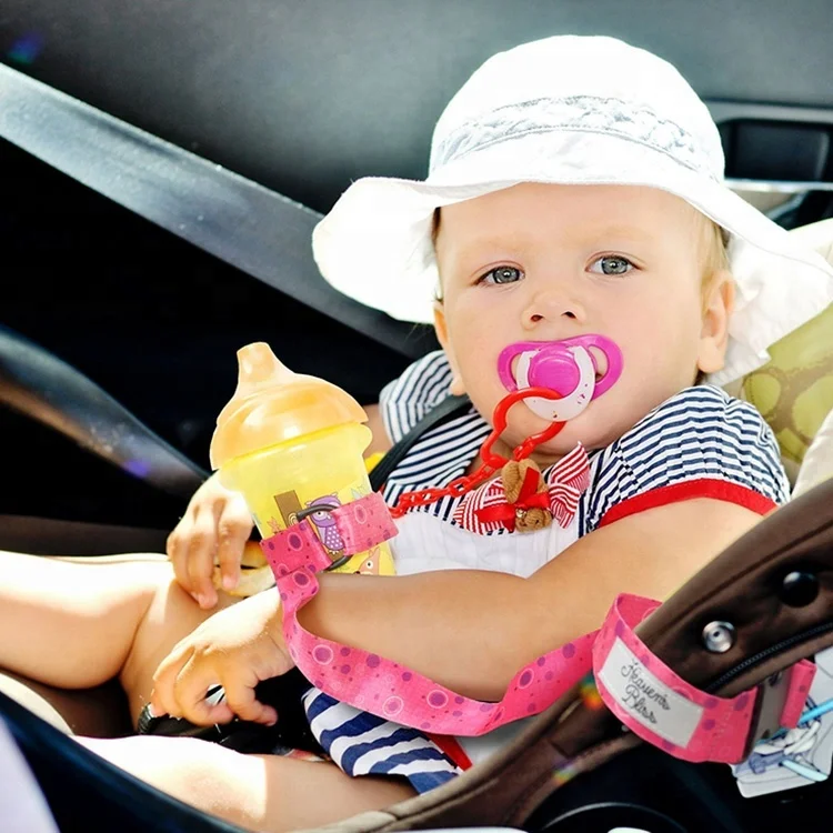 Factory custom made polyester toy leash baby feeding water bottle holder