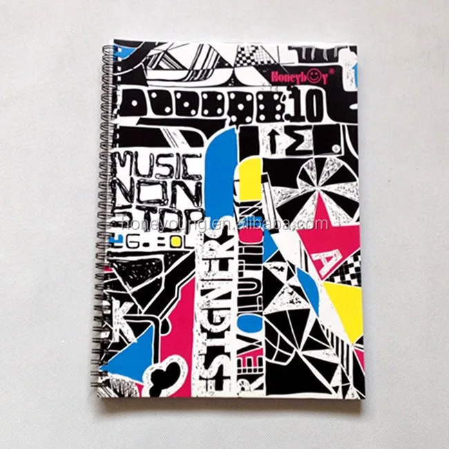 cute noble school students high quality colorful pretty hardcover spiral notebooks