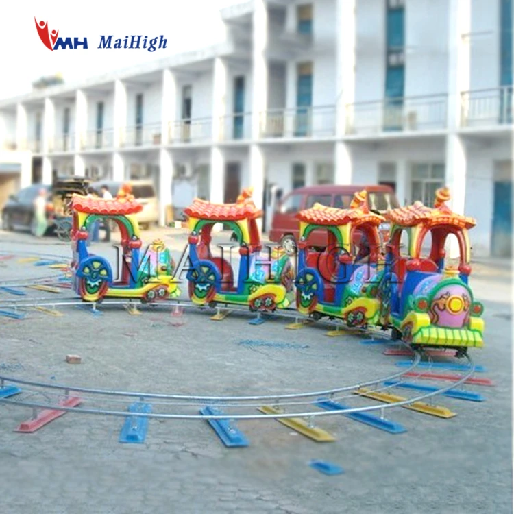 Train Rides on Rail Mall Mini Trains Kids Electric Track Train