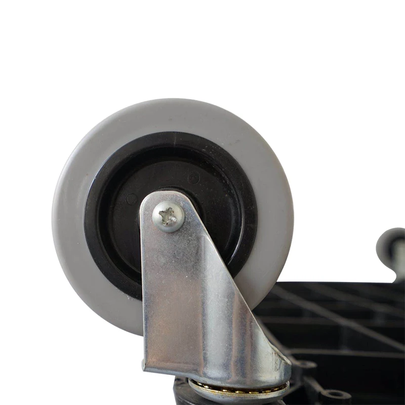 
hand trolley plastic service utility cart with bin 