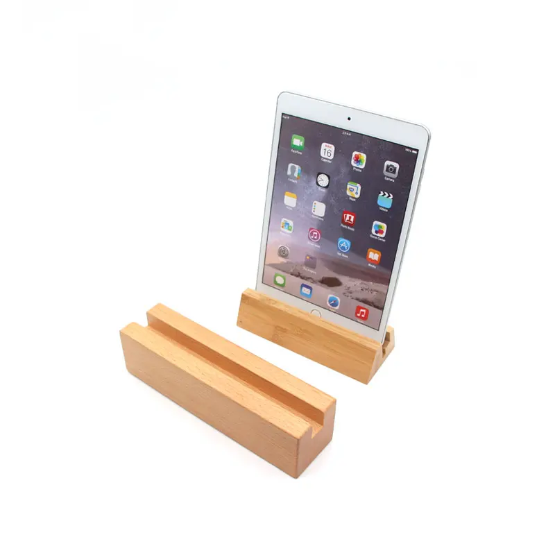 Natural Unfinished Wooden Menu Holder Base For Displaying