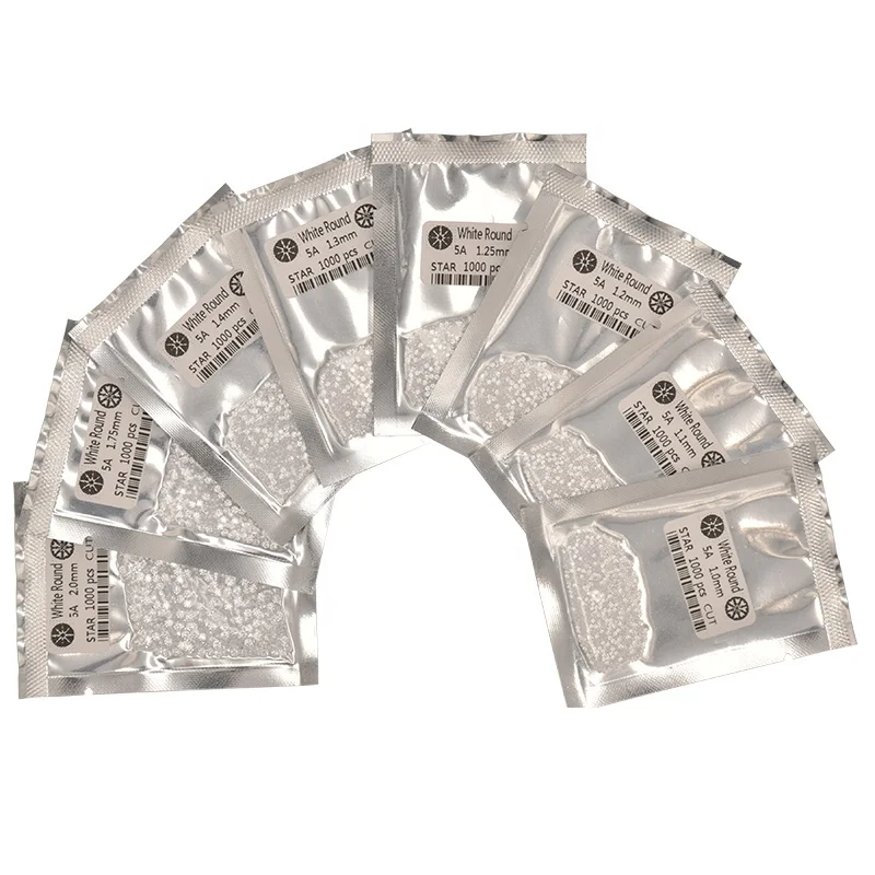 Thriving Gems Brilliant Round Cut Loose Gemstone Synthetic Diamond Colored Zircon Melee Stones