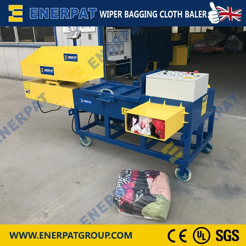 Enerpat UK Cotton Wiping Rags Compactor Machine Manufacturers/Small Cotton Bagging Press Machine