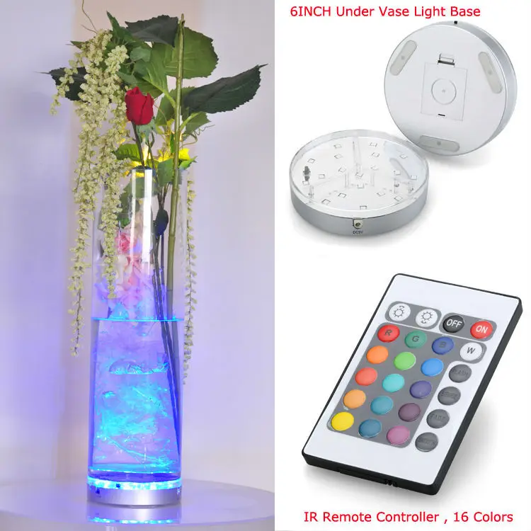 Party Decoration  3AAA Battery Powered RGB Multi-colors Remote Controlled LED Light Base Smoking Shisha Hookah Bar Lighting